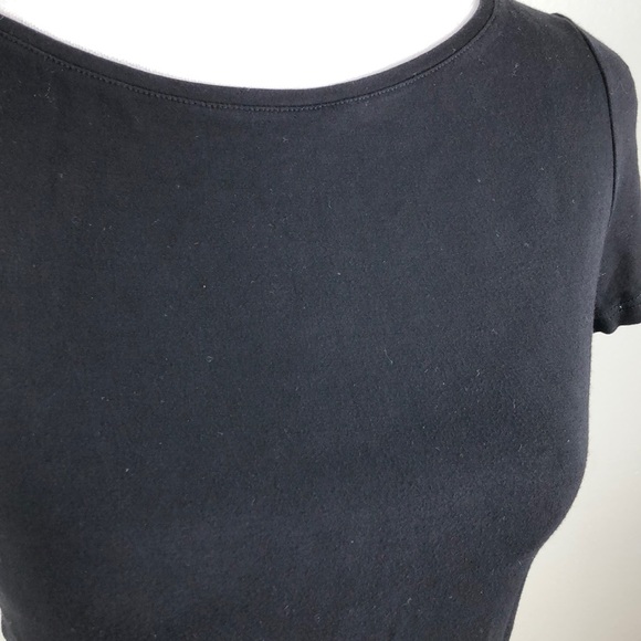 Comme Il Faut Short Sleeve Black Shirt Small - Picture 7 of 10